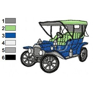Classic Cars 05 Embroidery Design